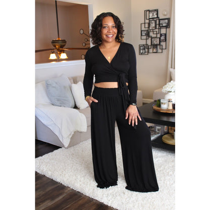 Emilia Bamboo Wrap Top