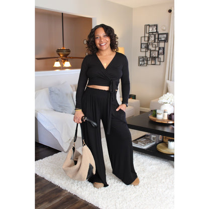 Emilia Bamboo Wrap Top