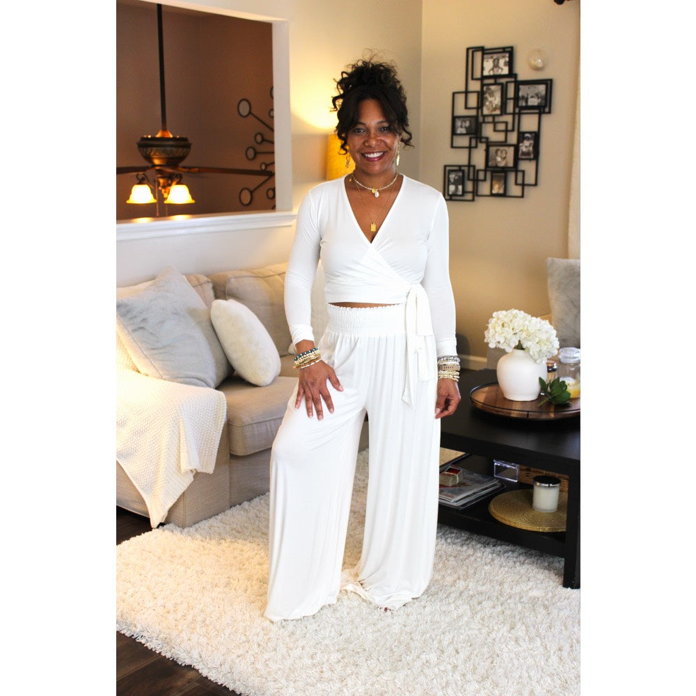 Emilia Bamboo Wrap Top