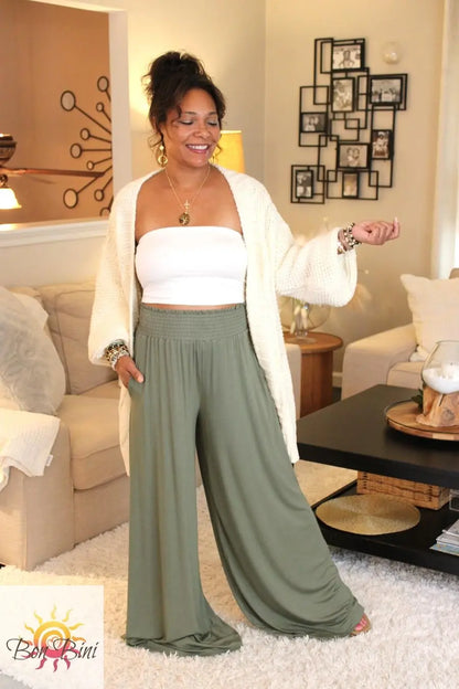 Emilia Bamboo Palazzo Pants