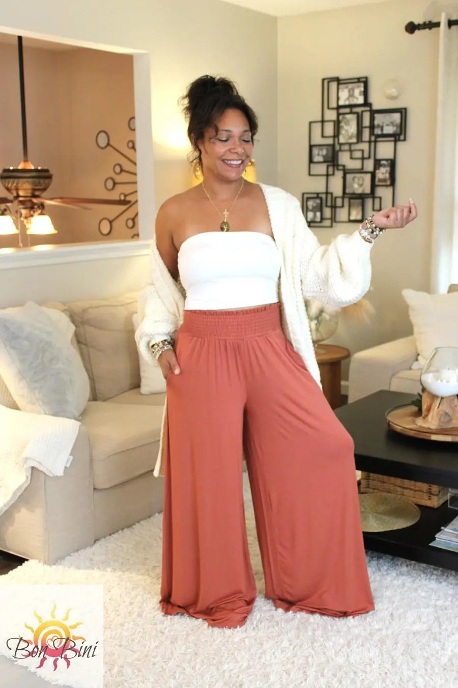 Emilia Bamboo Palazzo Pants
