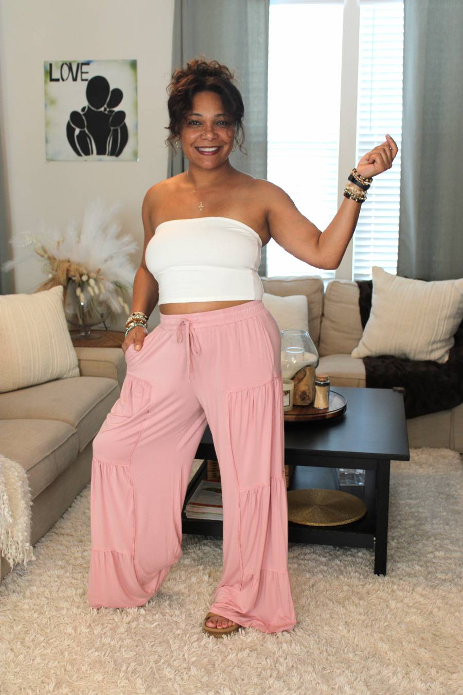 Everyday Comfort Side Tiered Pants
