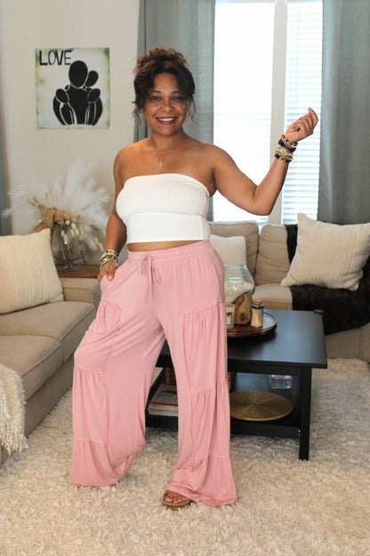 Everyday Comfort Side Tiered Pants