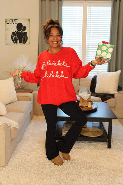 "Falalalala" Holiday Sweater