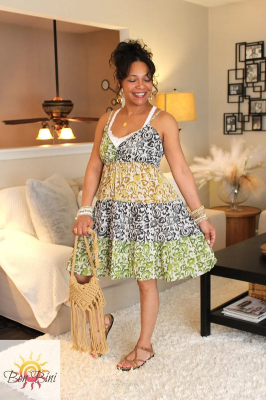 BB Feeling Lively Patchwork Dress