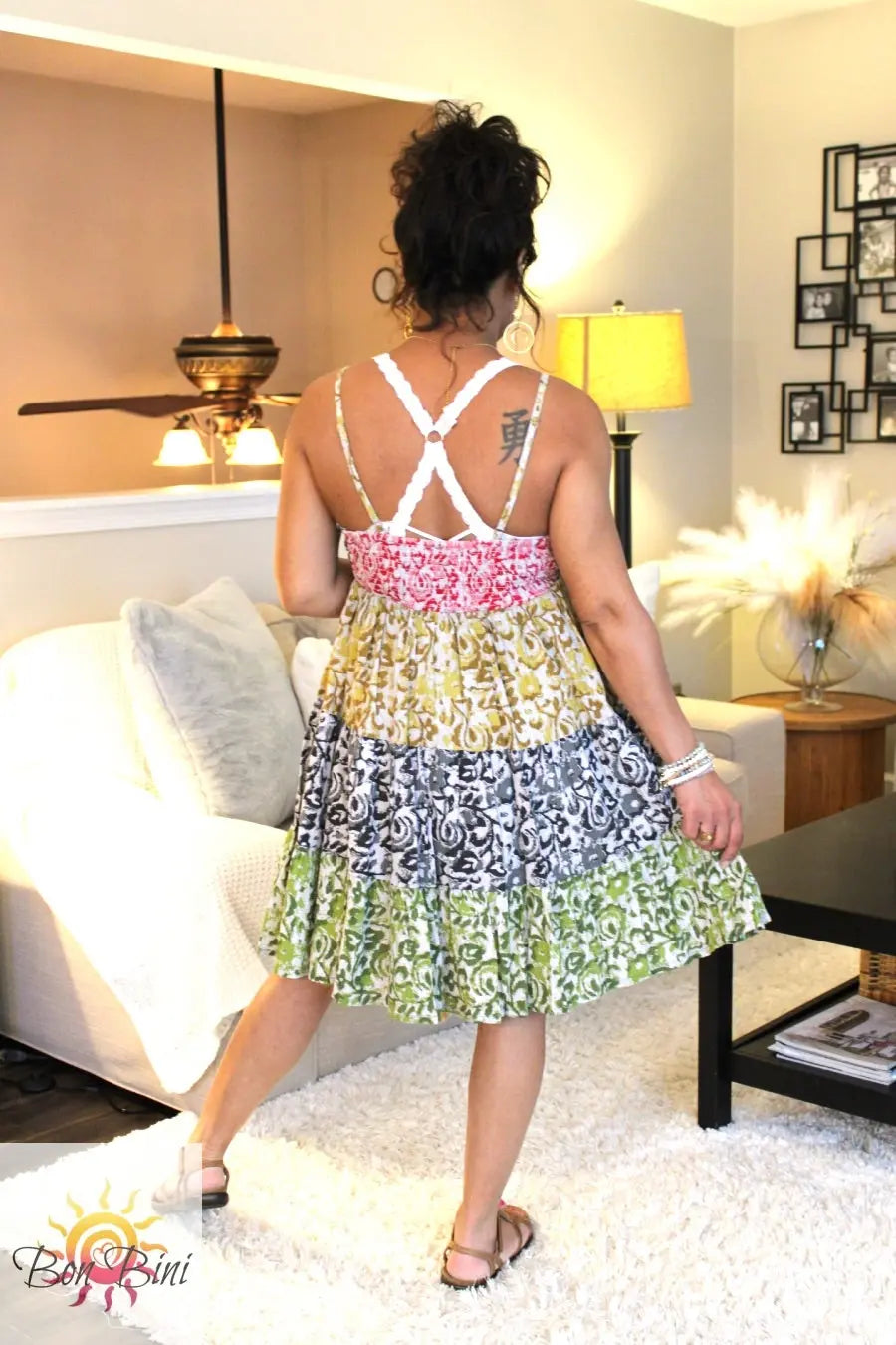 BB Feeling Lively Patchwork Dress