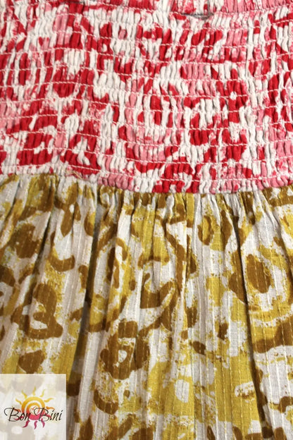 BB Feeling Lively Patchwork Dress