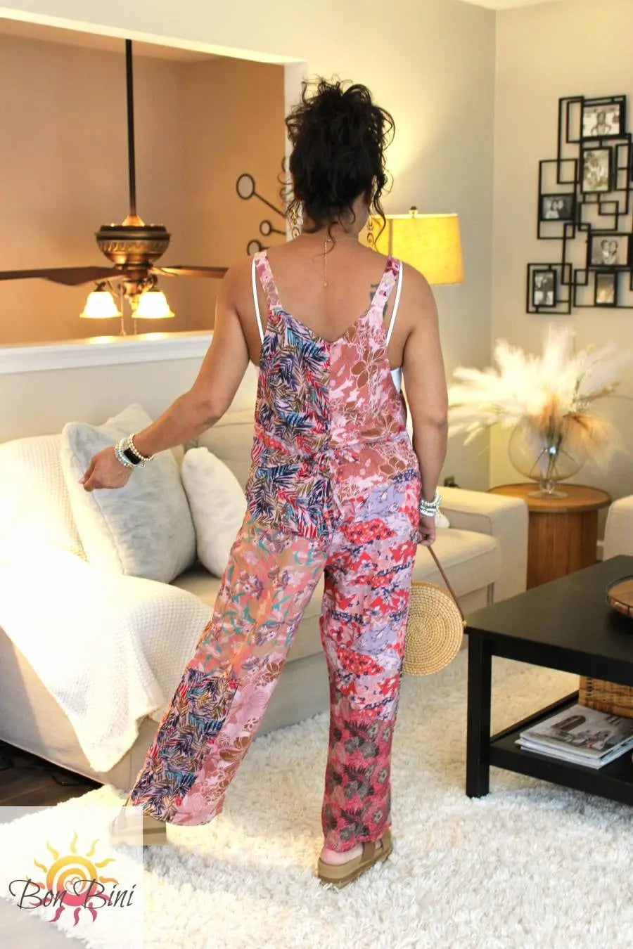 BB Perfectly Pink Hippie Patchwork Overalls