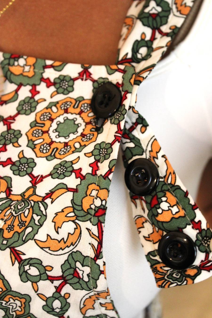 Floral Blossoms Patchwork Overall Jumpsuit