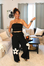 Load image into Gallery viewer, Floral Noir Thermal Pants
