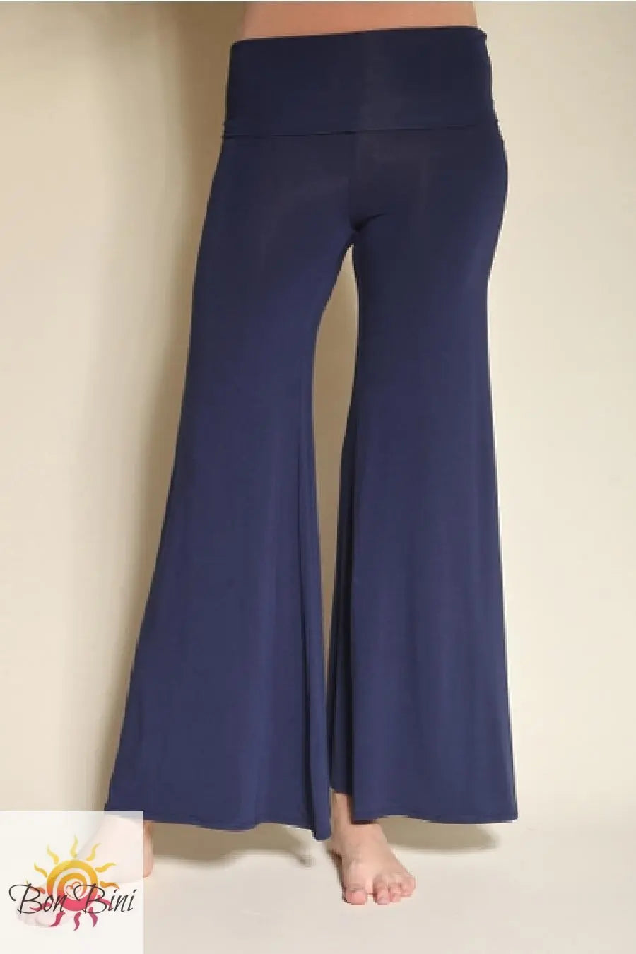 Fold Over Bamboo Palazzo Pants