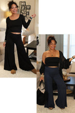 Load image into Gallery viewer, Fold Over Bamboo Palazzo Pants
