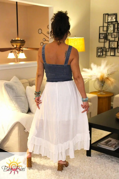 YT Frill Paradise Midi Skirt