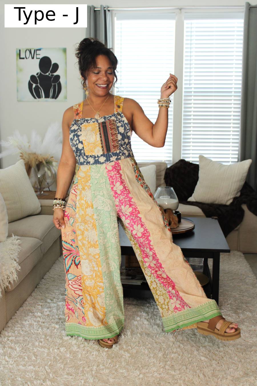 Garden Realm Patchwork Jumpsuit
