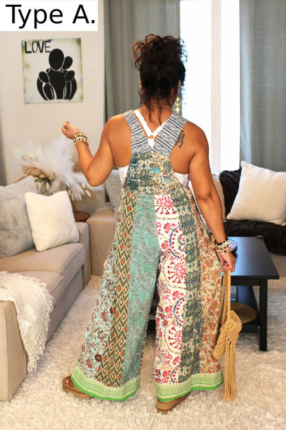 Garden Realm Patchwork Jumpsuit