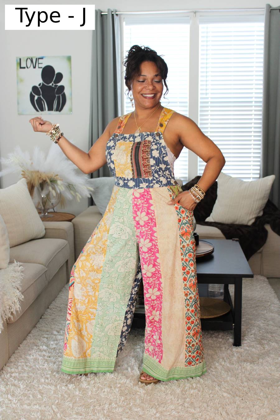 Garden Realm Patchwork Jumpsuit