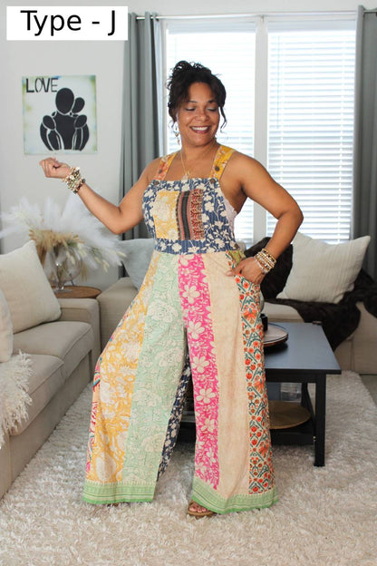 Garden Realm Patchwork Jumpsuit