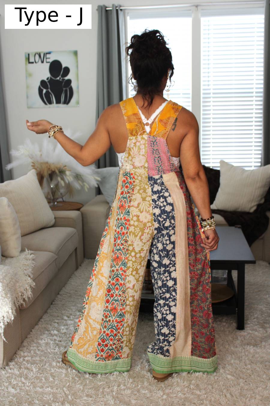 Garden Realm Patchwork Jumpsuit