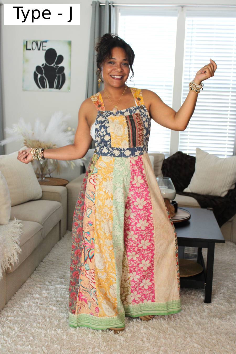 Garden Realm Patchwork Jumpsuit