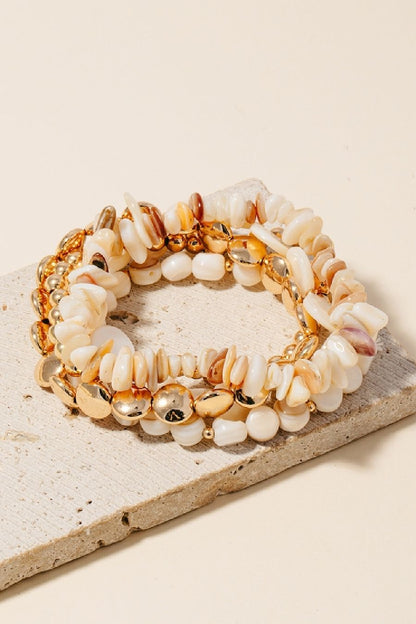 Shell & Stone Boho Bracelets