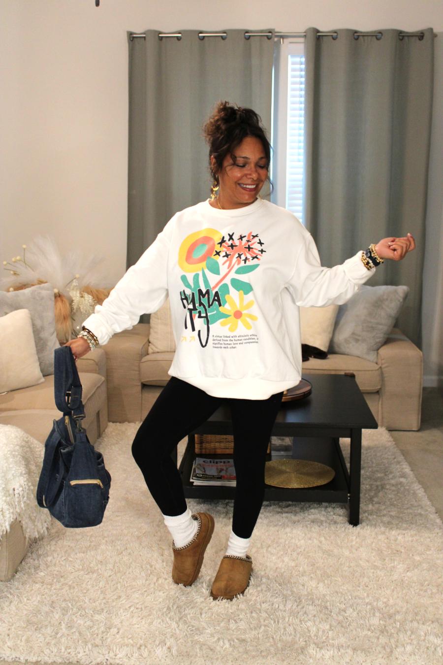 Humanity Flower Sweatshirt