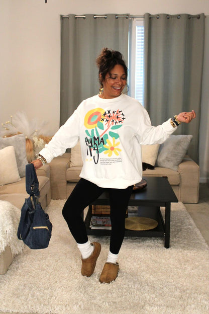 Humanity Flower Sweatshirt