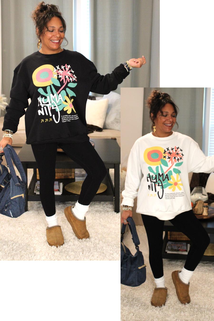 Humanity Flower Sweatshirt