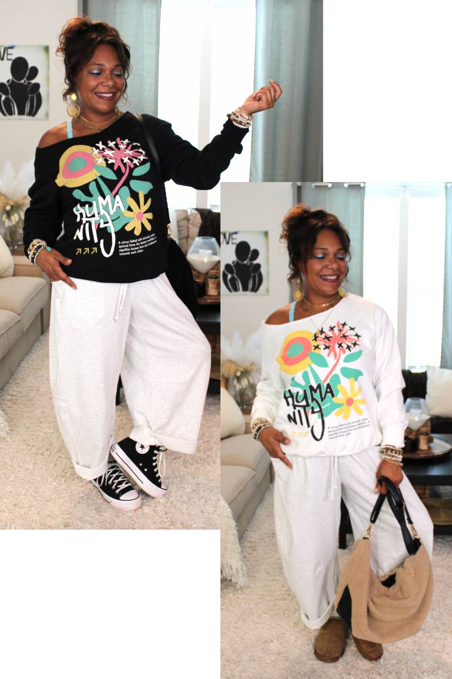 Humanity Flower Sweatshirt