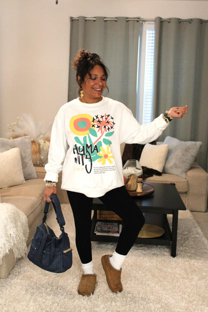 Humanity Flower Sweatshirt