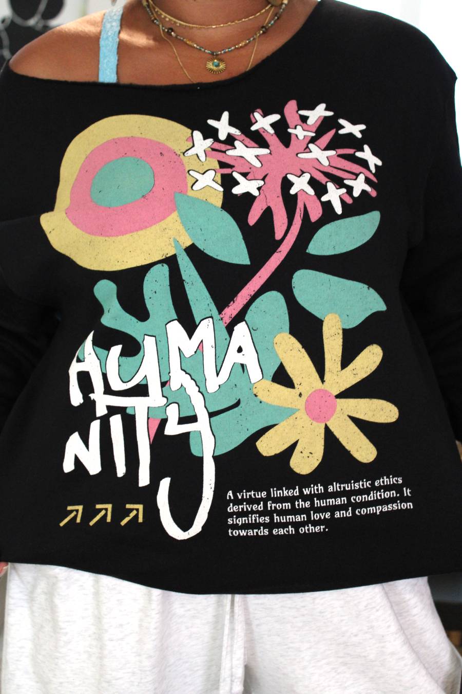 Humanity Flower Sweatshirt