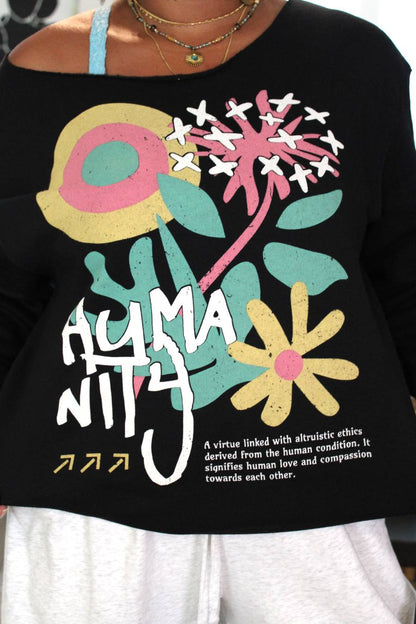 Humanity Flower Sweatshirt