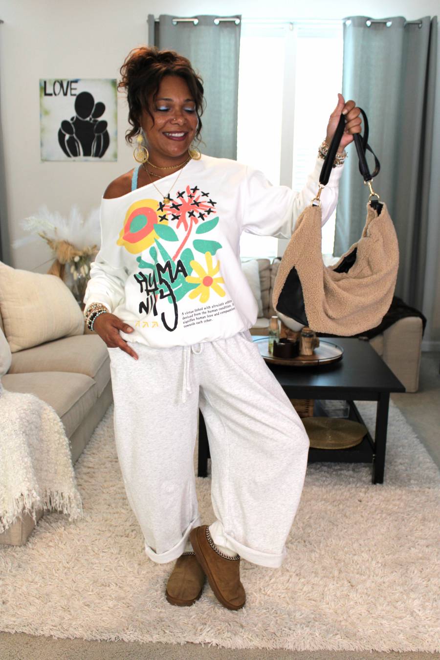 Humanity Flower Sweatshirt