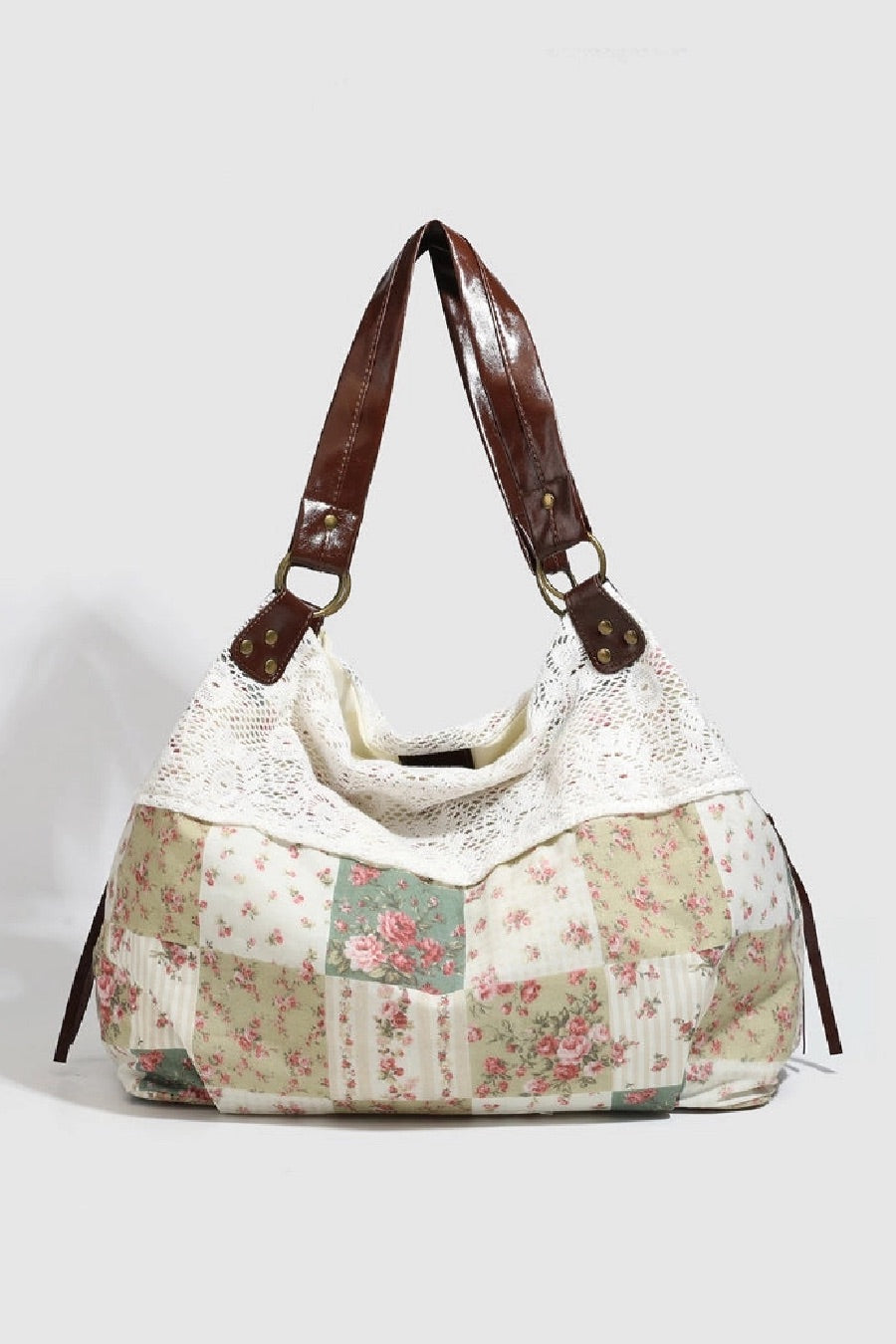 Ambrose Vintage Lace Floral Shoulder Bag
