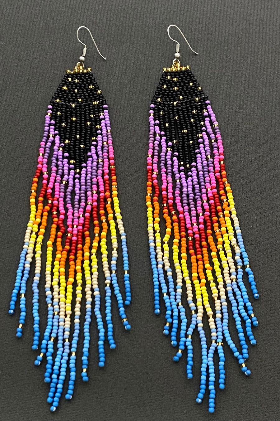Nebula Boho Fringe Earrings