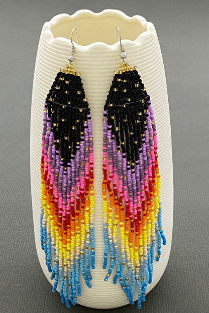 Nebula Boho Fringe Earrings
