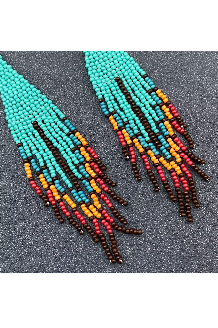 The Sunset Meets The Water Fringe Earrings