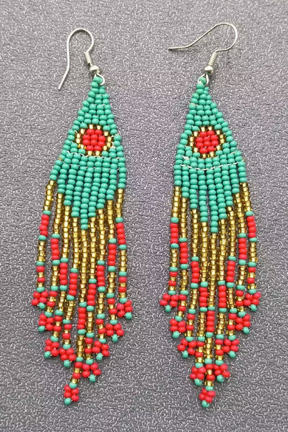 Bohemian Sunrise Tassel Fringe Earrings