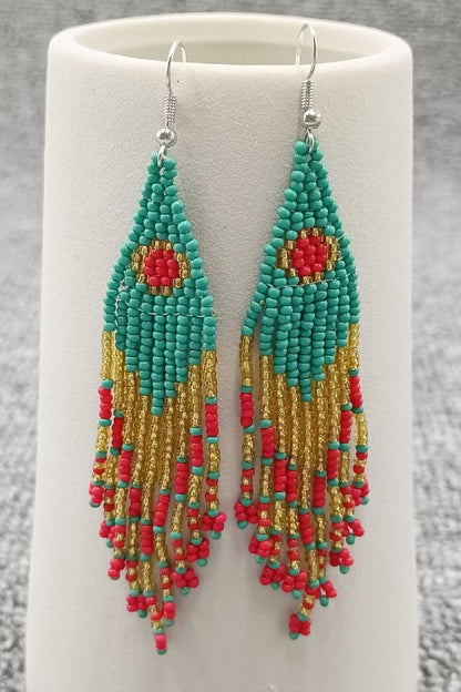 Bohemian Sunrise Tassel Fringe Earrings