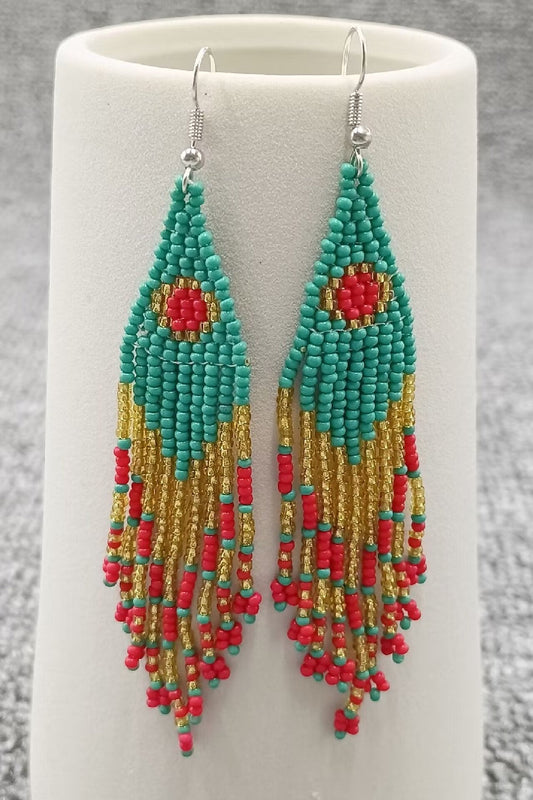 Bohemian Sunrise Tassel Fringe Earrings