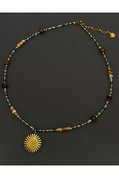 Sun Temple Beaded Necklace