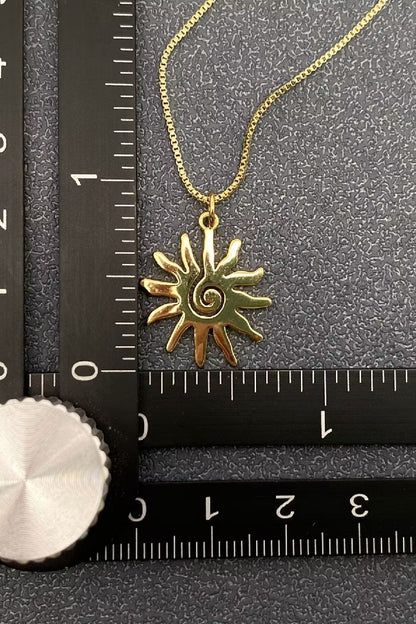 Mini Sun-goddess Vortex Sun Necklace
