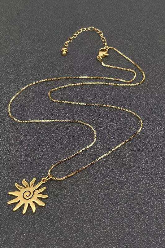 Mini Sun-goddess Vortex Sun Necklace