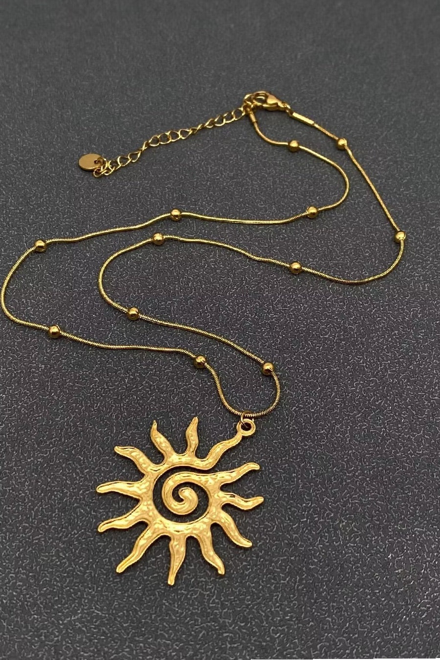 Temple Vortex Sun Necklace