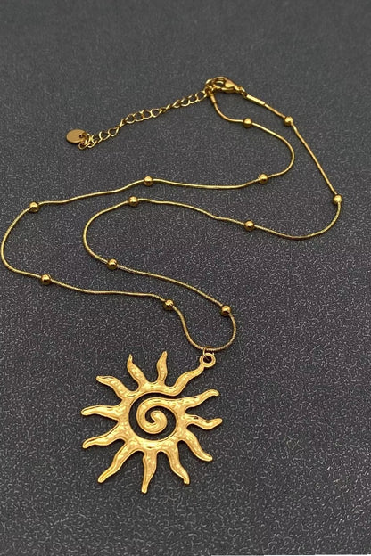 Temple Vortex Sun Necklace