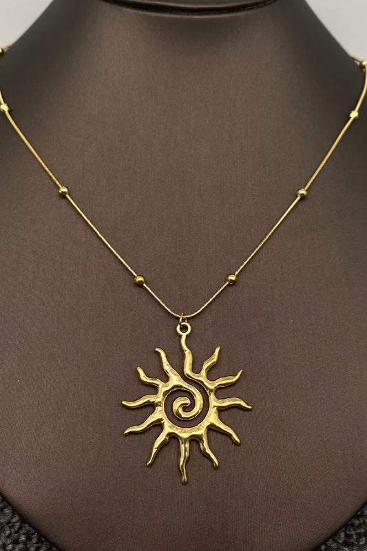 Temple Vortex Sun Necklace