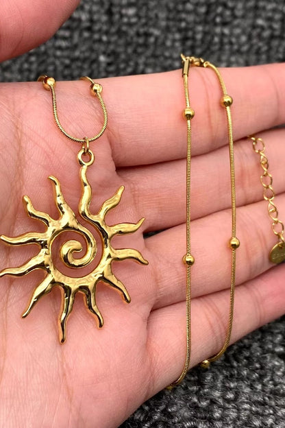 Temple Vortex Sun Necklace
