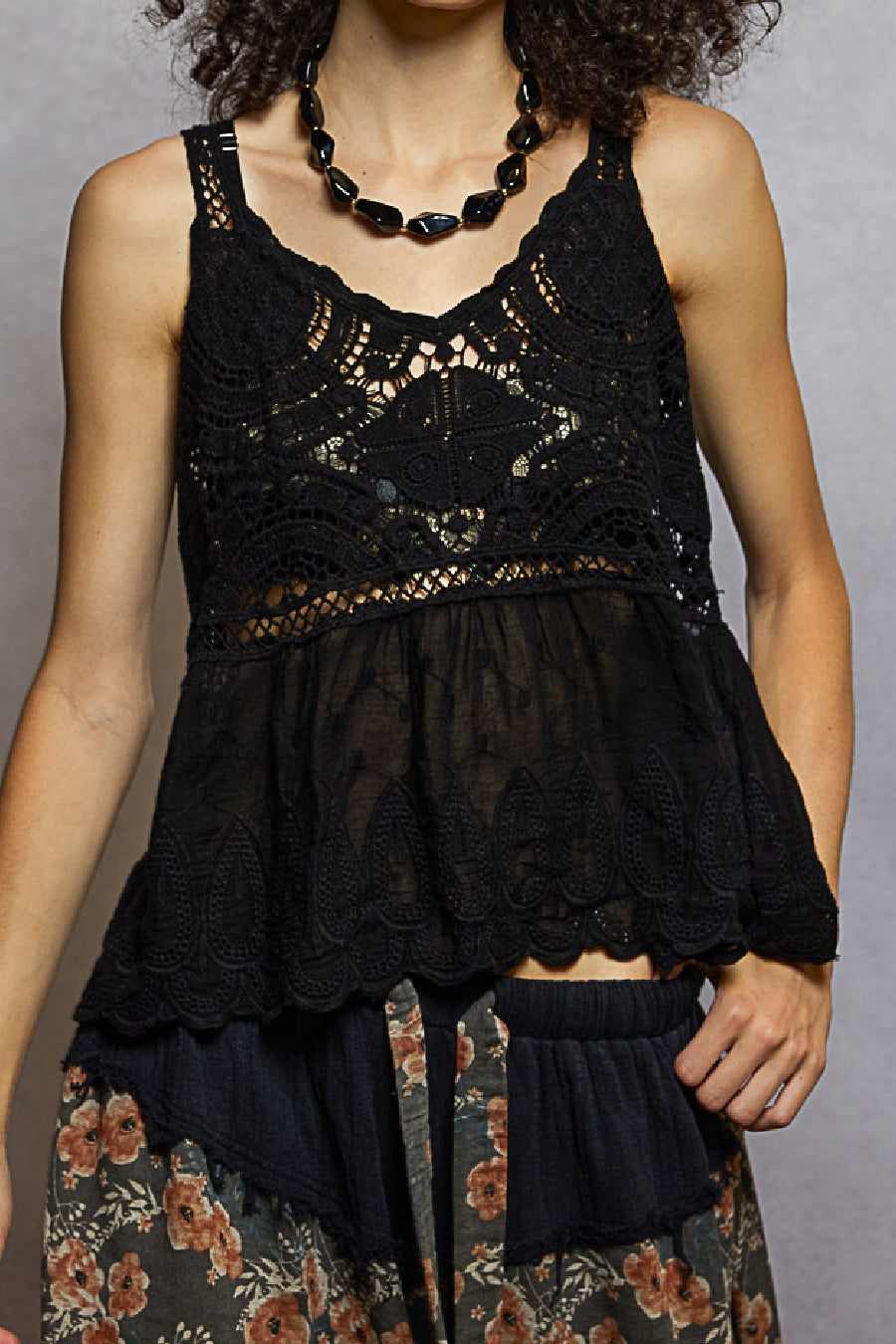POL Adella Boho Crochet Top