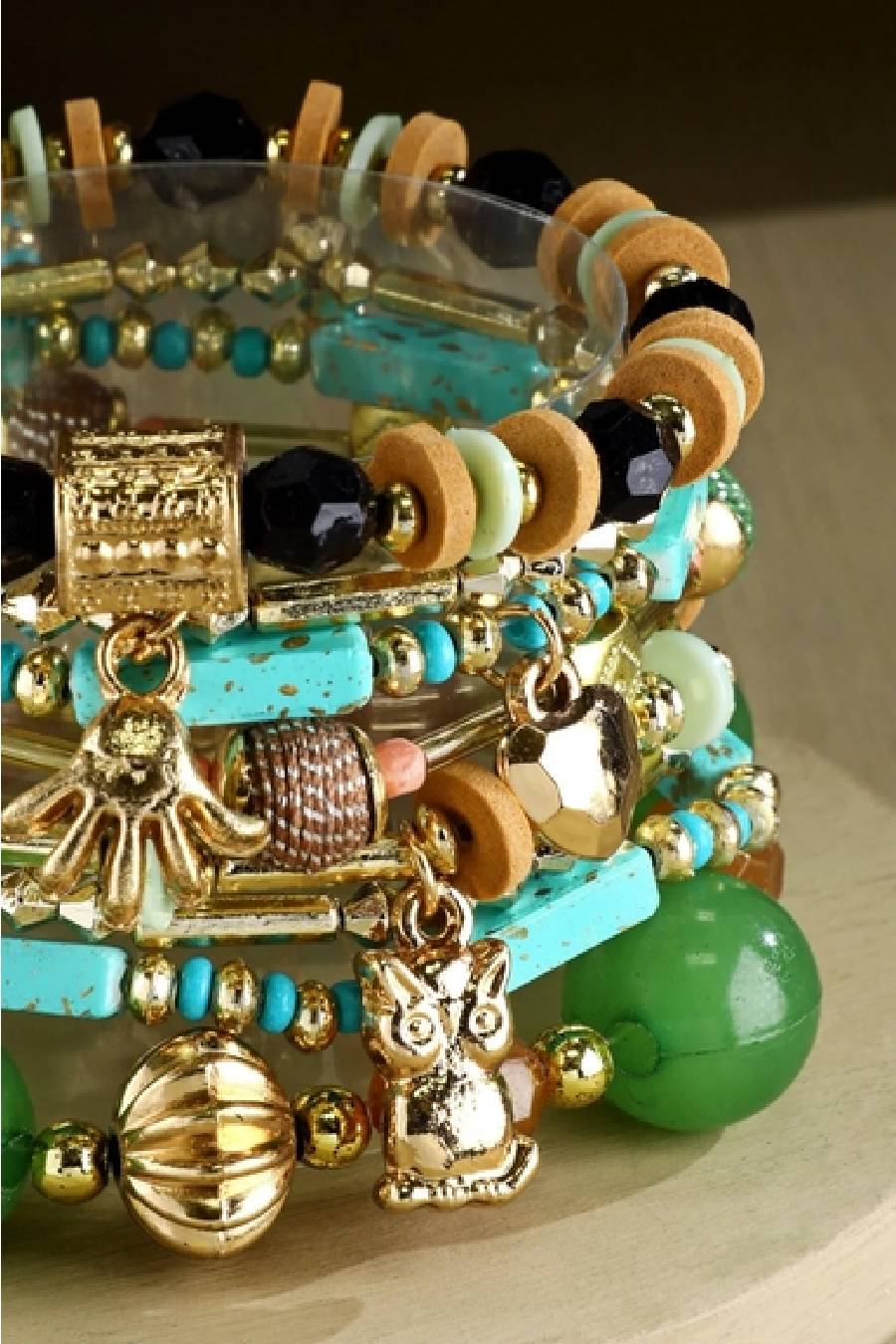 Imperial Jade City Bohemian Stack Bracelets