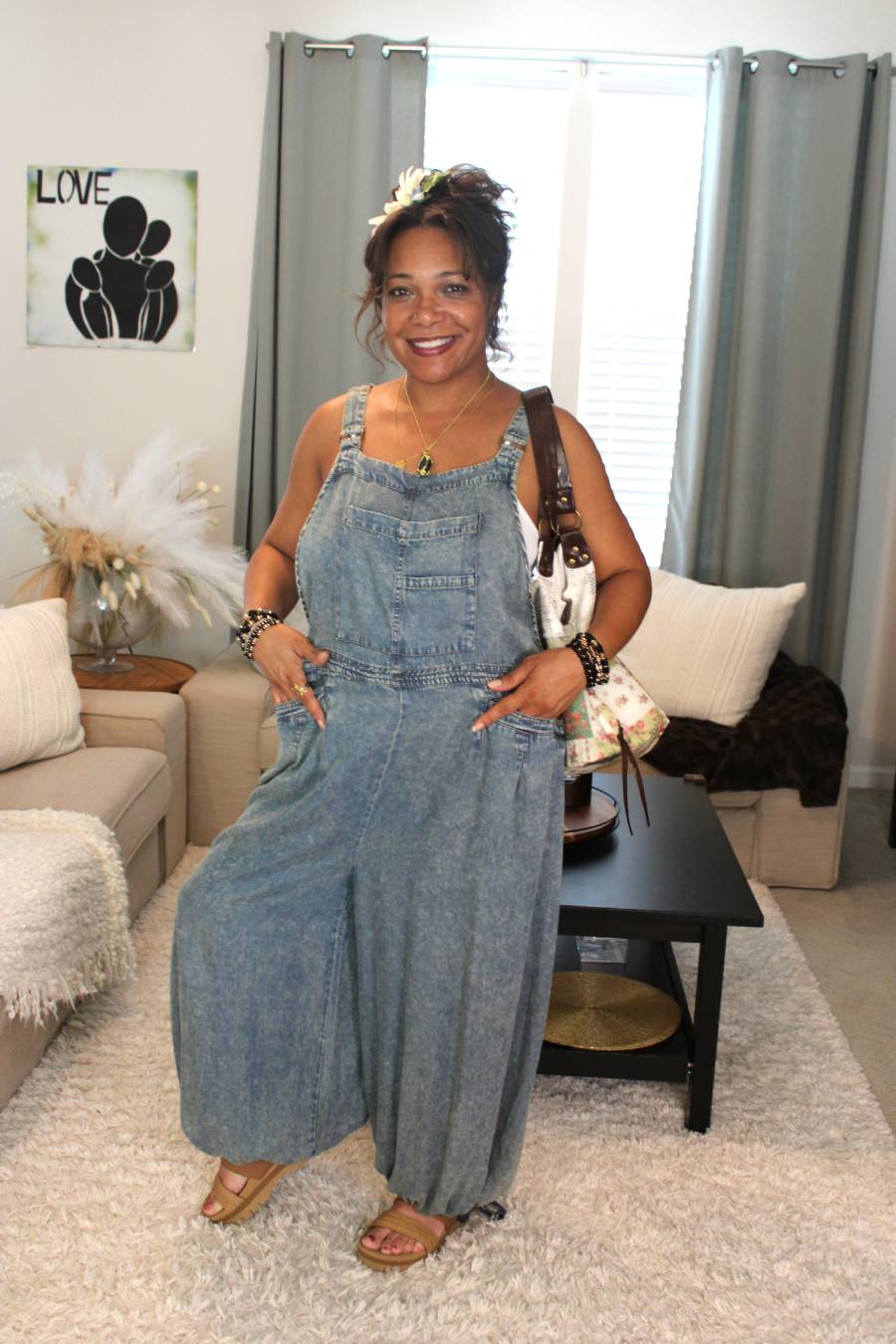 JG Denim Rise Above Overalls
