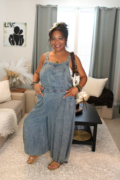 JG Denim Rise Above Overalls